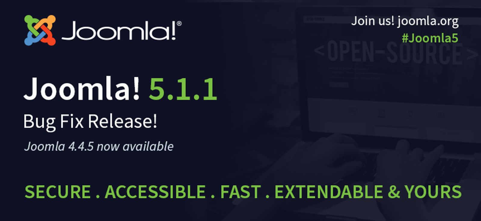 Joomla 5.1.1 和 Joomla 4.4.5版本发布