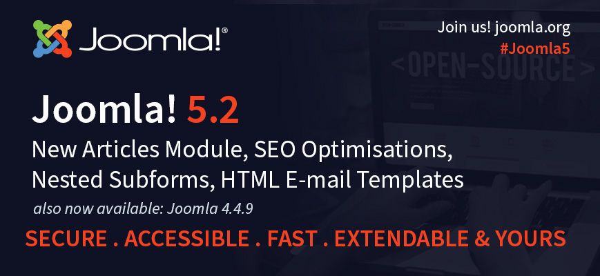 Joomla 5.2.0 和 Joomla 4.4.9 现已推出